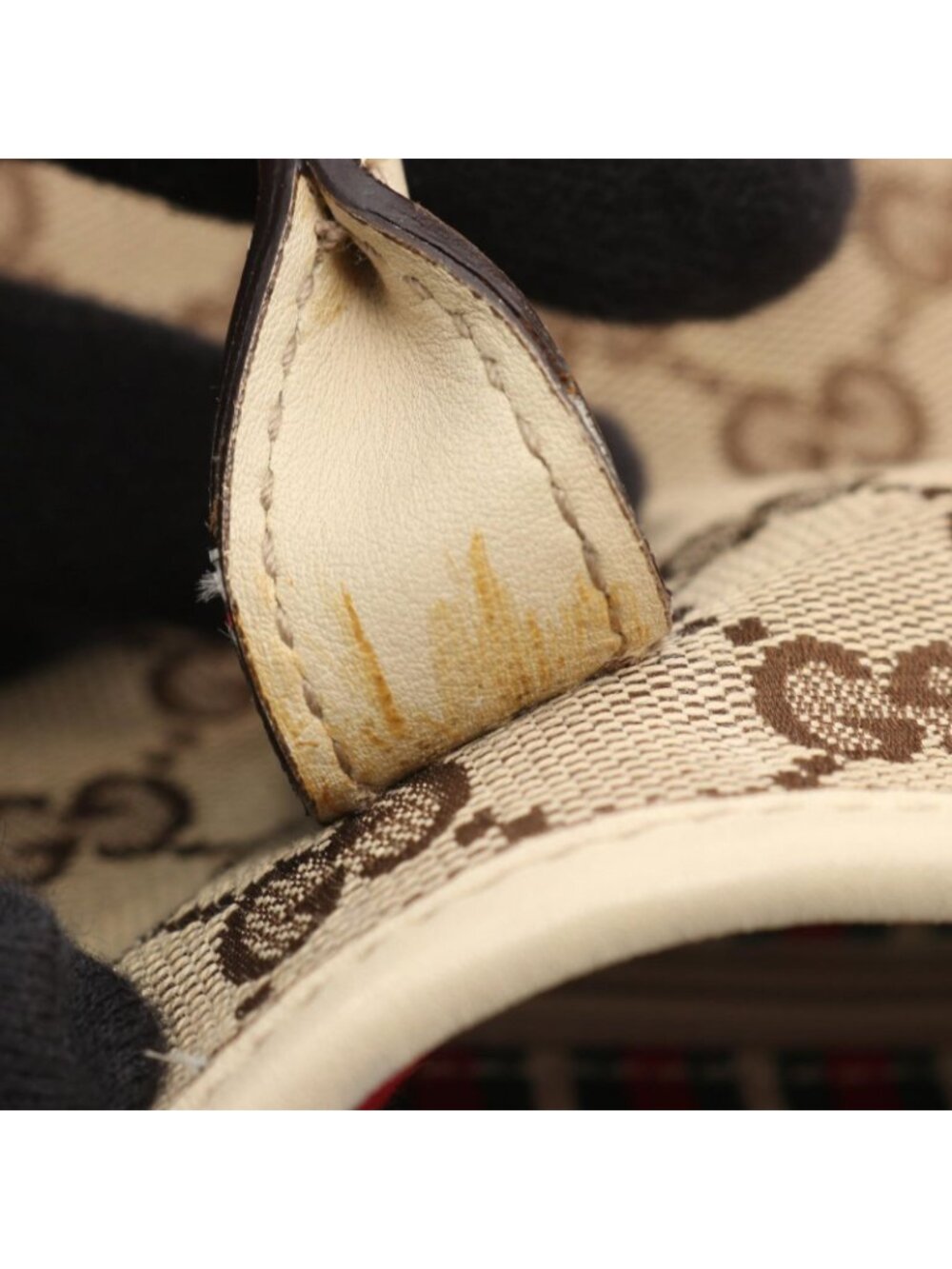 Gucci Tote New Brit GG Canvas Beige - Picture 6 of 12